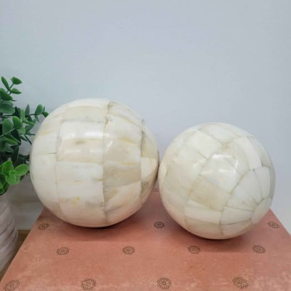 Decorative Bone Inlay Orb Spheres 🤍